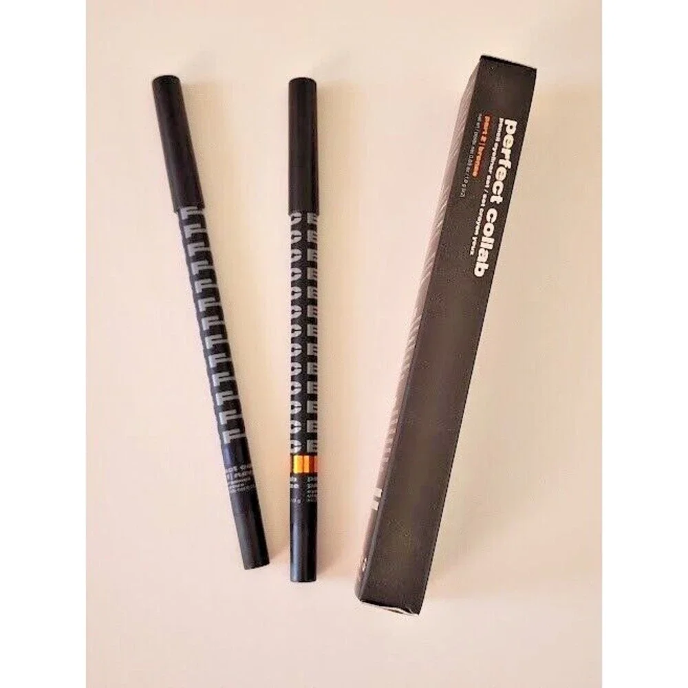 BFC Beauty For Certain perfect collab eyeliner duo navy & bronze pencil set BNIB